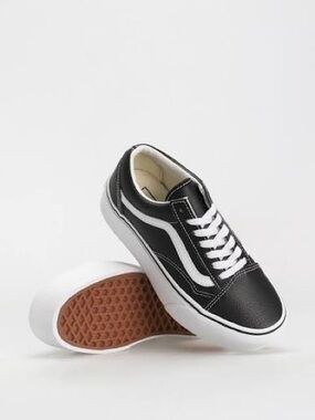 Vans Black and White Old Skool Platforms